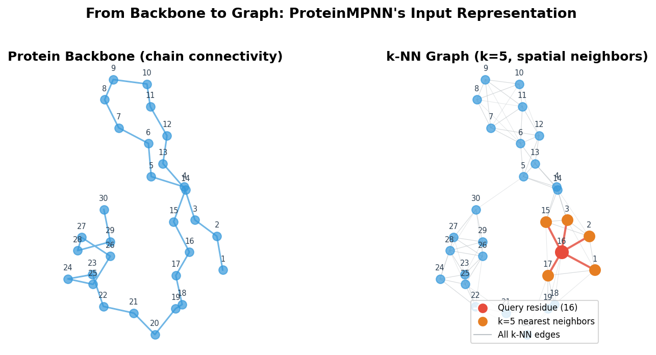 ProteinMPNN k-NN graph construction